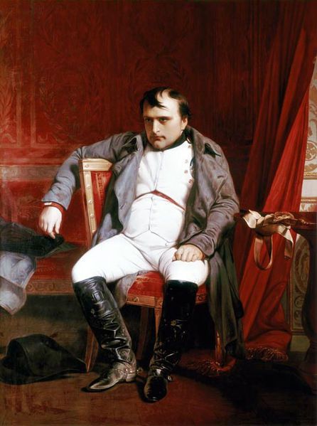 Napoléon abdiquant à Fontainebleau