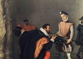 Don Pedro de Tolède baisant l'épée d'Henri IV