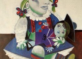 Maya avec une poupée