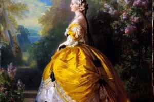 L'impératrice Eugénie à la Marie-Antoinette